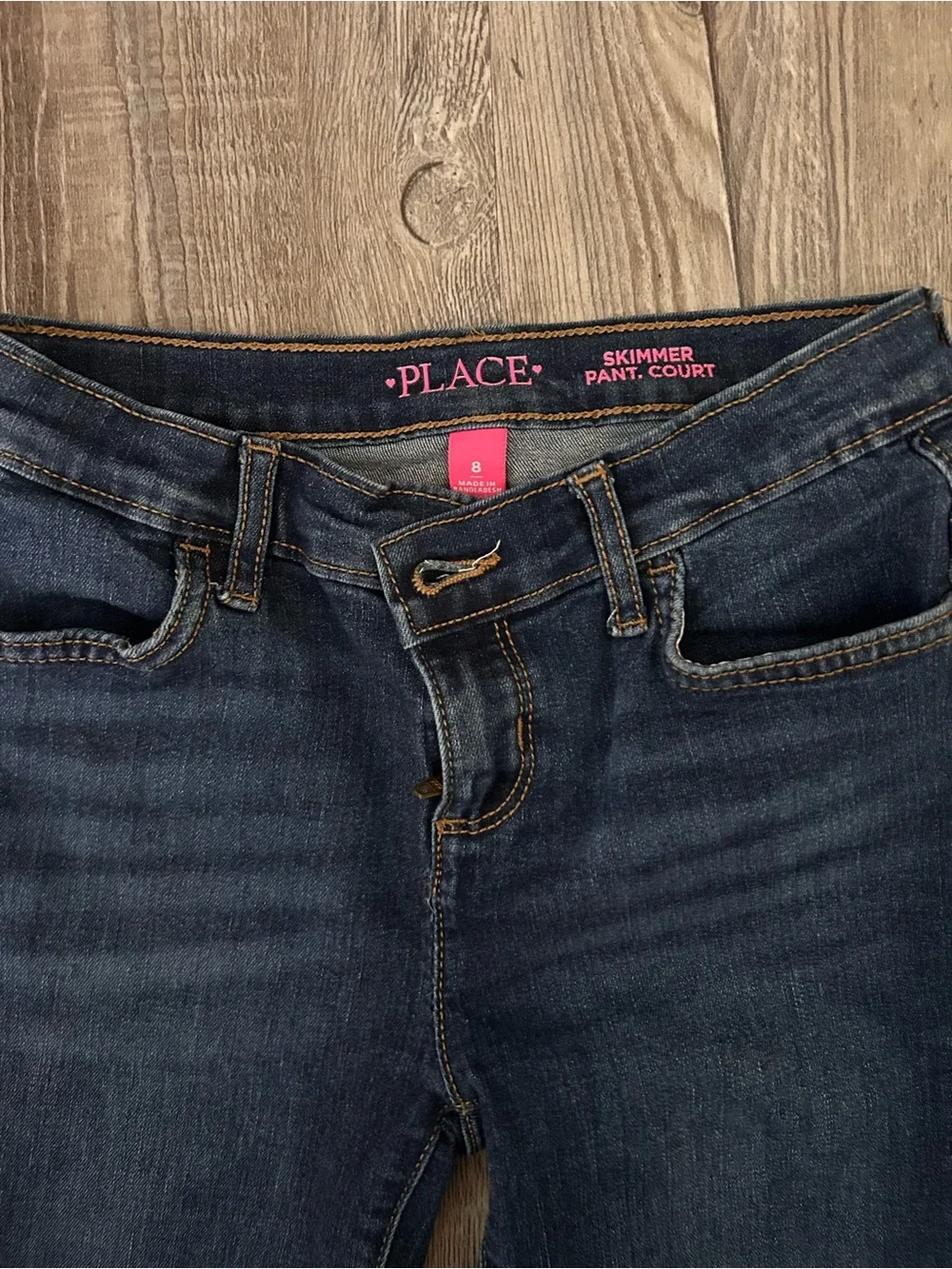 Girls denim long shorts